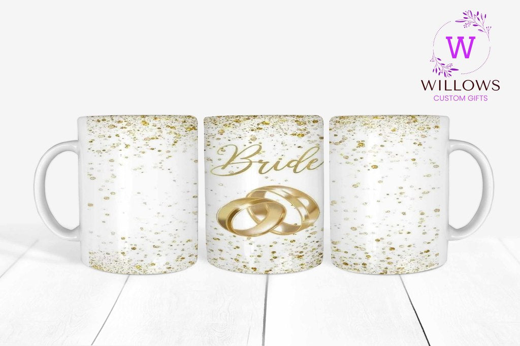 Bride - Gold Writing & Rings