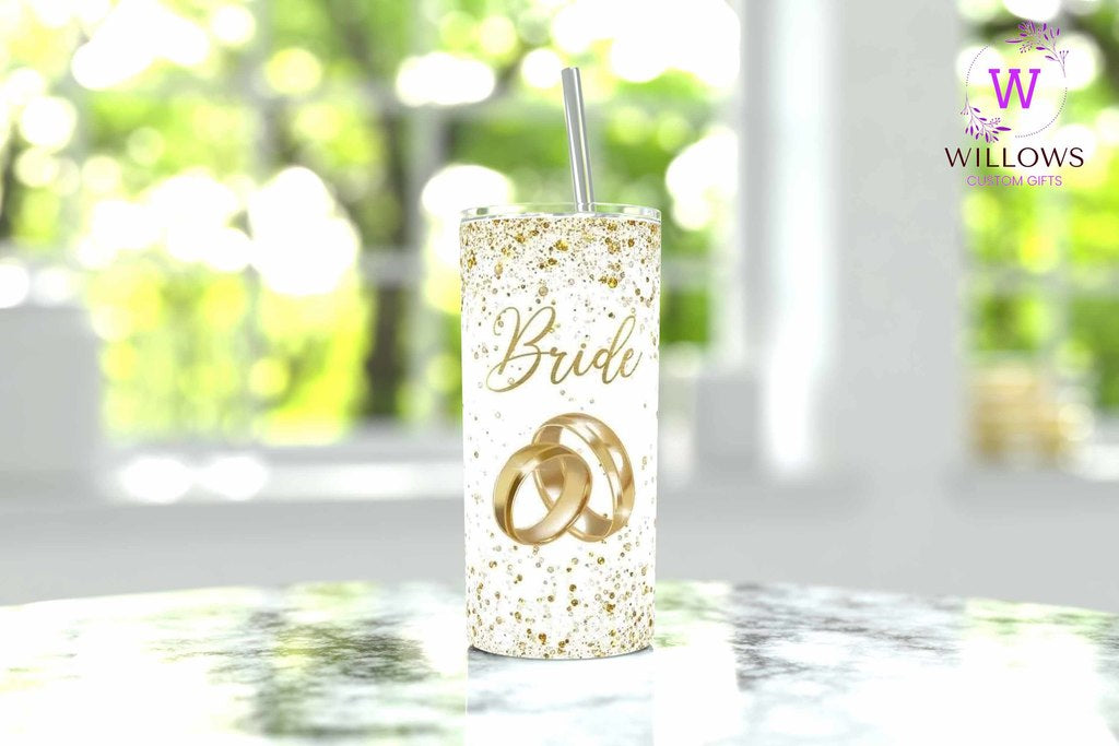 Bride - Gold Writing & Rings